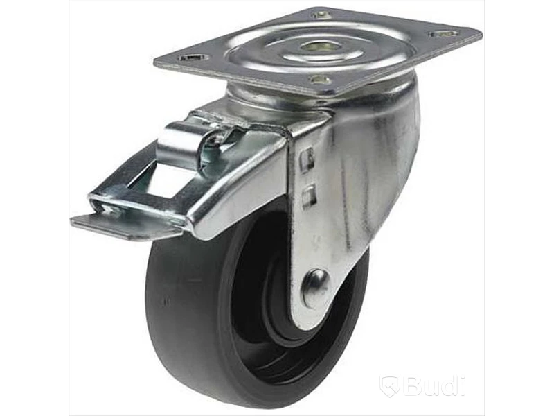 4 st. Containerhjul 100 mm med platta och broms, Struktur, Totalt ord. pris inkl. moms: ca 2640 kr