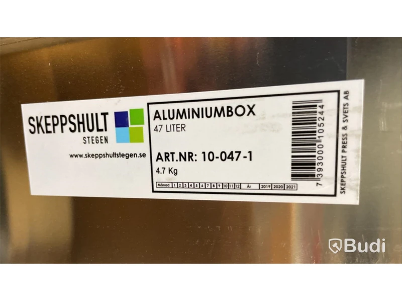Aluminiumbox 47 liter Skeppshult Stegen, Ord. pris inkl. moms: ca 3000 kr