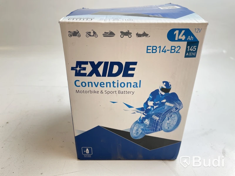 Batteri Exide conventional EB14-B2, Ord. pris inkl. moms: ca 700 kr