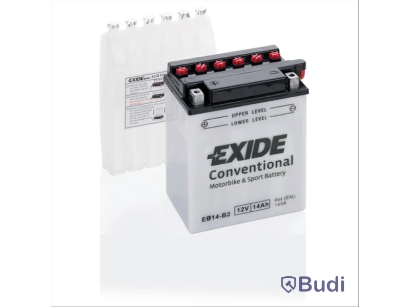 Batteri Exide conventional EB14-B2, Ord. pris inkl. moms: ca 700 kr