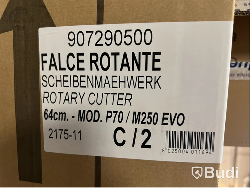 Rotorklippare Falce Rotante 64 cm för Eurosystems P 70 EVO, Ord. pris inkl. moms: ca 6100 kr