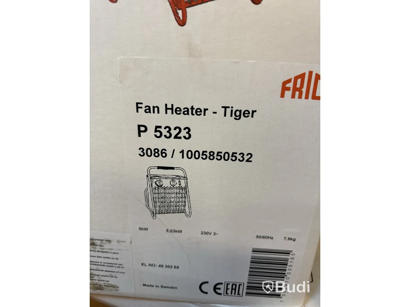 Värmefläkt Frico Tiger 3 kW, 400V3N, Ord. pris inkl. moms: ca 5800 kr