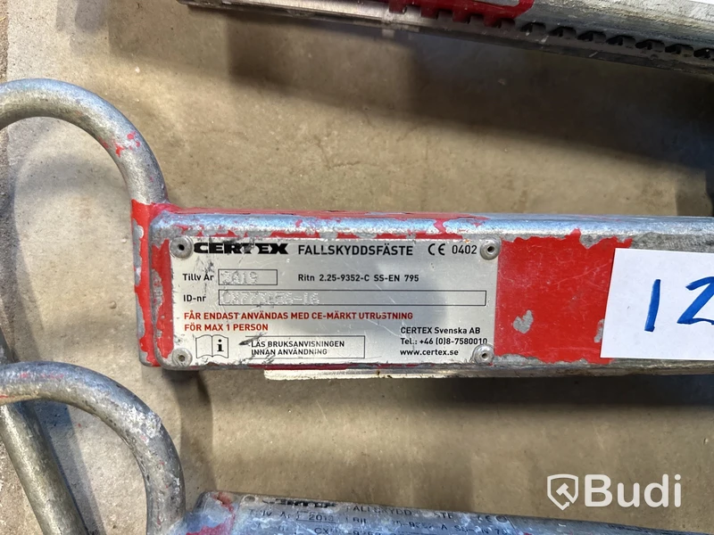 CERTEX FALLSKYDDSFÄSTE 5 st