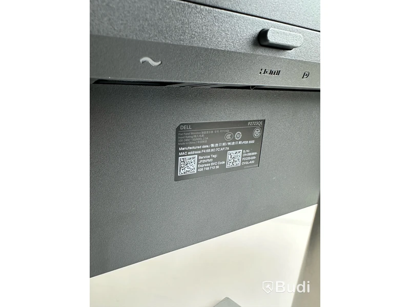Skärm Dell P2721Q 27 Inch 4K FHD inkl. strömkabel