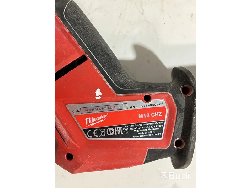 Tigersåg Milwaukee M12 CHZ, Utan batteri