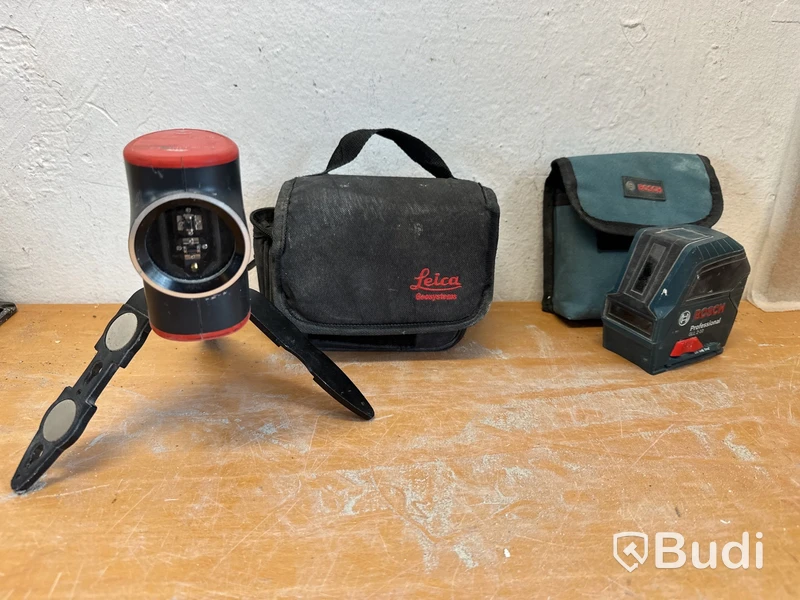 2 st Korslaser, Leica & Bosch