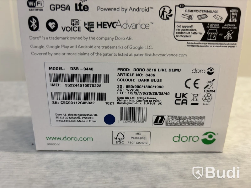 3 st Mobiltelefoner Doro 6881 & 821”