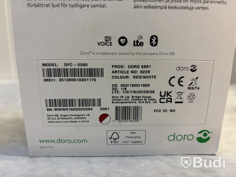 3 st Mobiltelefoner Doro 6881 & 821”