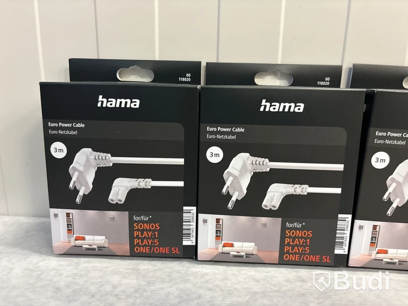 4 st nätkablar Hama till Sonos