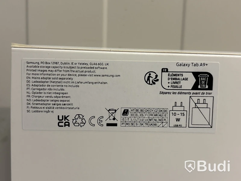 Surfplatta Samsung Galaxy Tab A9+