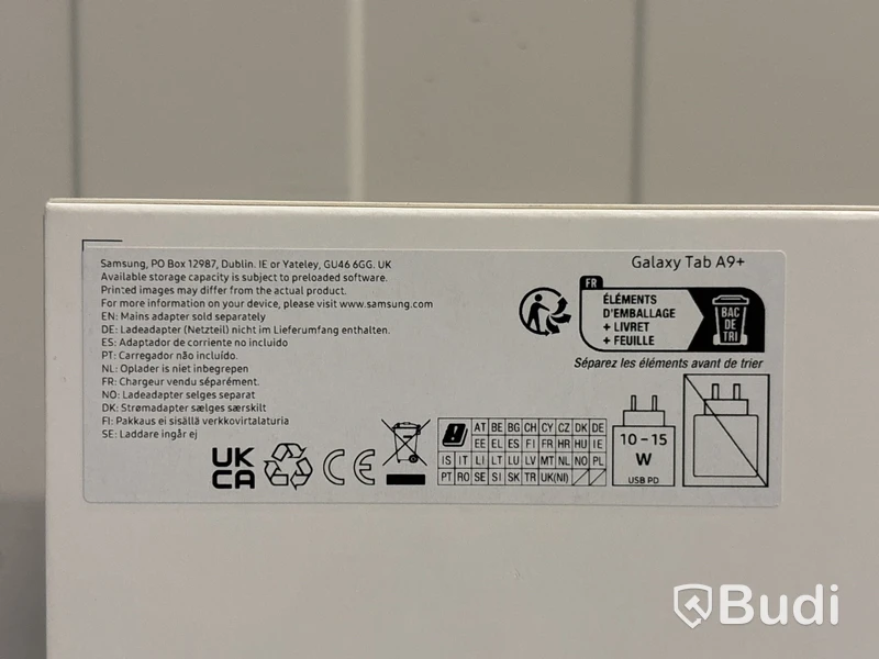 Surfplatta Samsung Galaxy Tab A9+