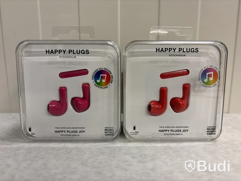 2 st Trådlösa hörlurar Happy Plugs Joy