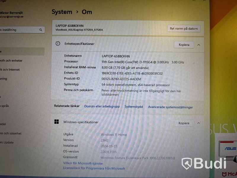 Bärbar dator Asus ViviBook 17 X712E