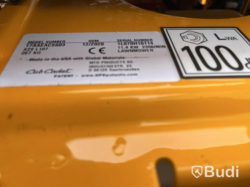 Åkgräsklippare Cub Cadet XZ5 L107 -2020 | Spaksstyrd | Zero-turn