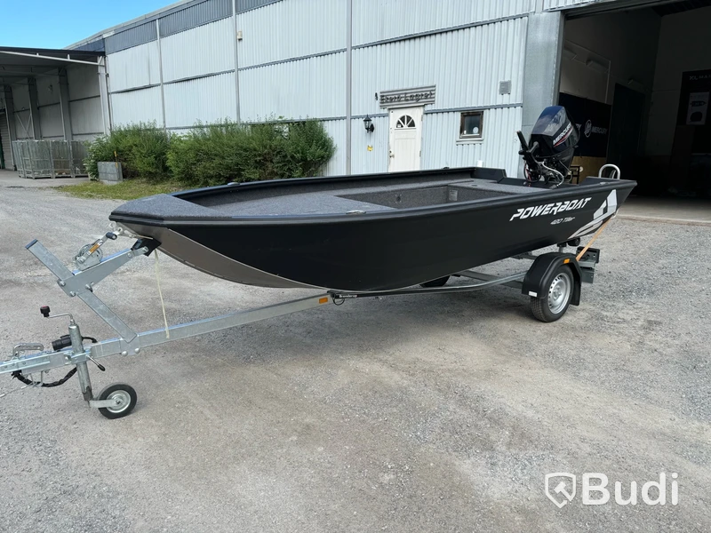Sportfiskebåt, Powerboat 420 Tiller, inklusive trailer och motor, Mercury 30 hk