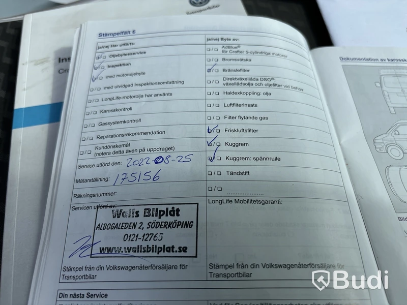 Buss Volkswagen Crafter 35 2.0 TDI Skåp (163hk), -2013 (Rep-objekt)