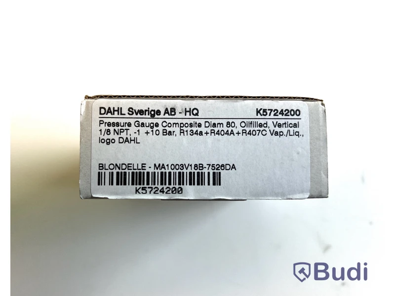 2 st. Manometer, Pressure Gauge composite diam 80, oljefylld, Blondelle.
