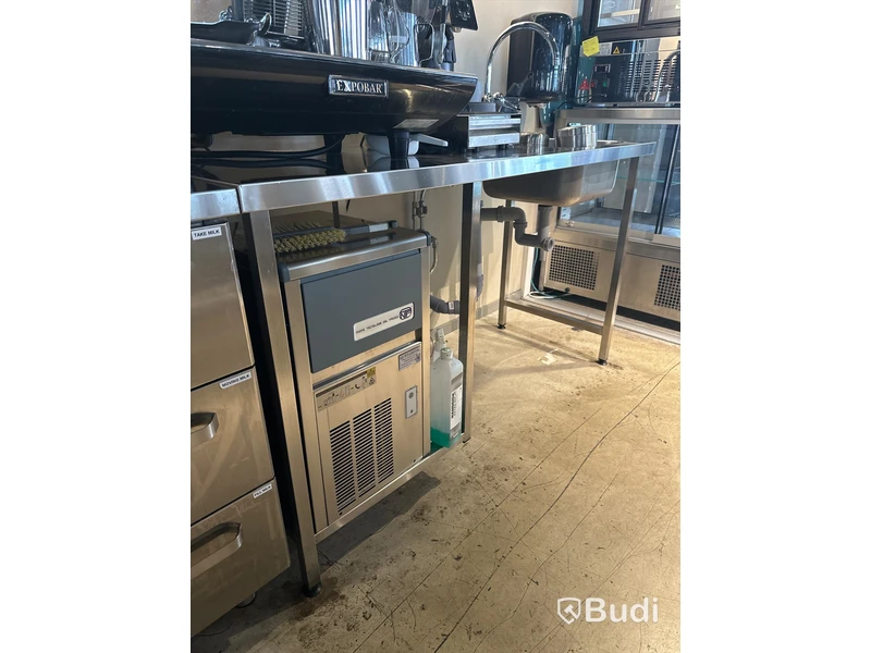 Rostfri bänk med ho