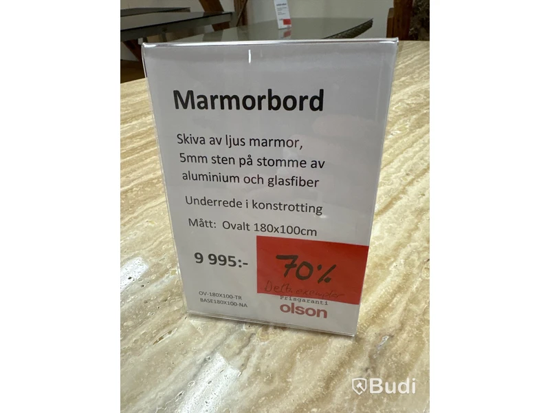 Bord med marmorskiva