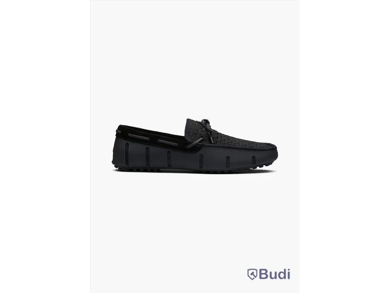 Loafers Swims, The woven driver, svart, stl. 42
