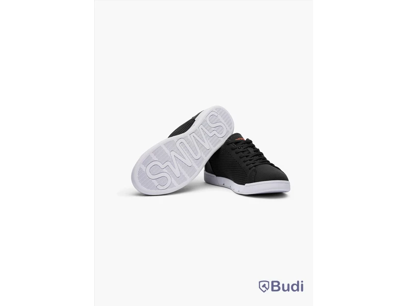 Sneakers Swims Breeze Tennis Knit, svart/vit stl. 44