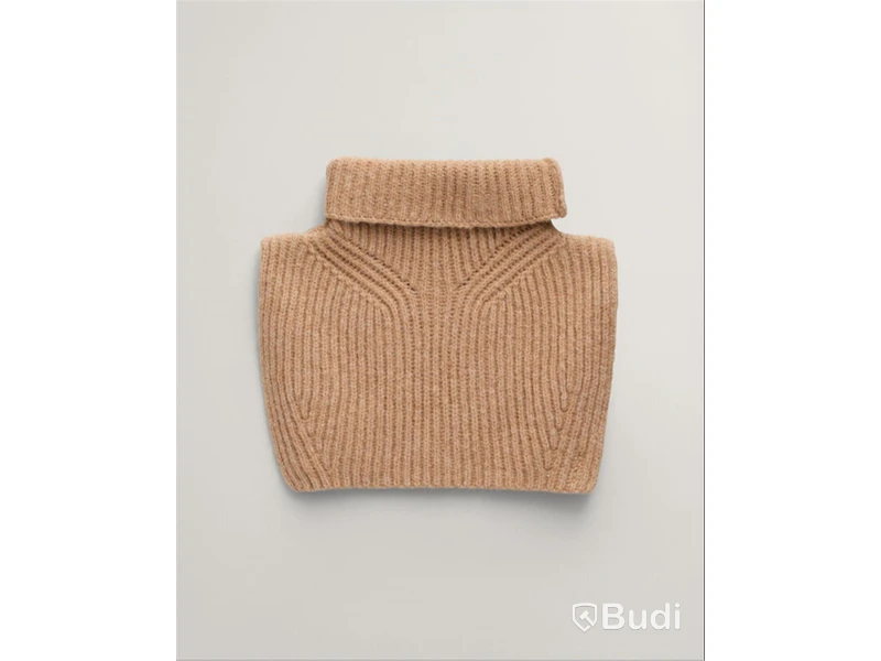 Halskrage Gant, Ribbed Knit Bib, Warm Khaki, One size