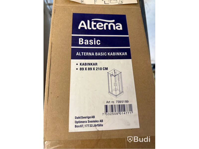Kabinkar/duschkar Alterna Basic. Obs! Endast botten.