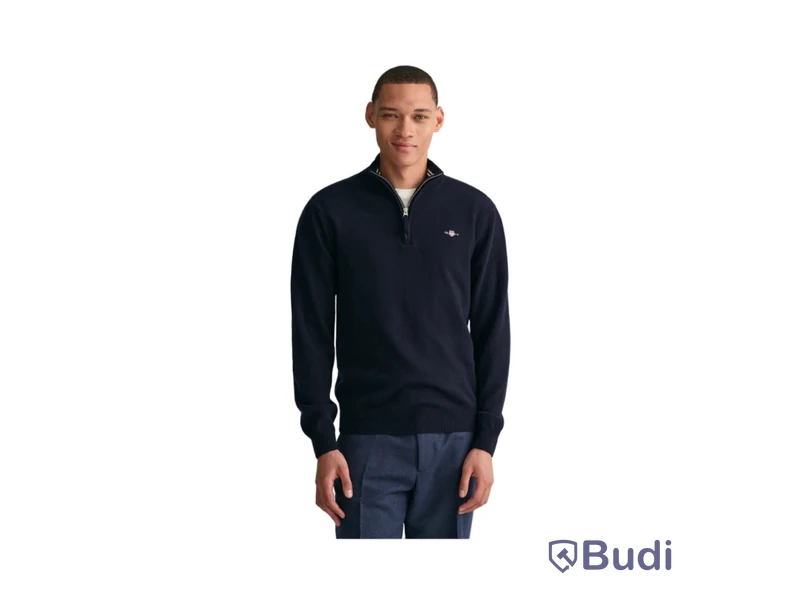 Tröja Gant Superfine Lambswool Half Zip, stl. XXL, Marine