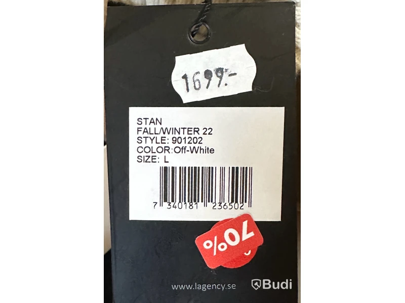 Polotröja Lagency, Stan, stl. L, off white, herr
