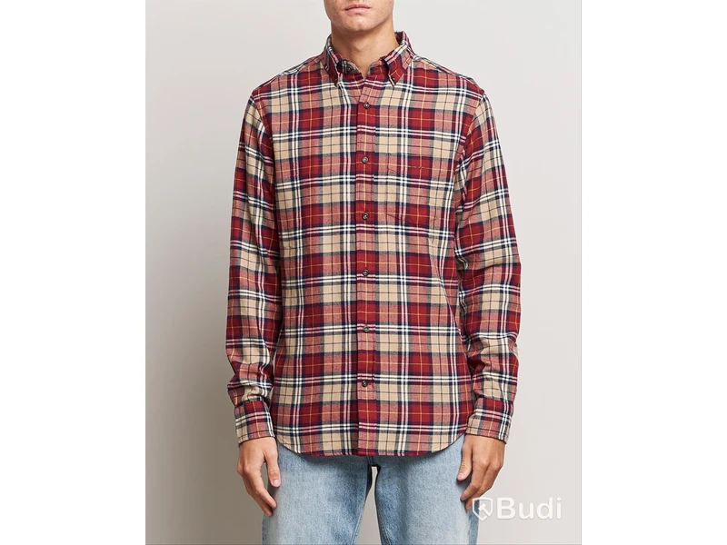 Flanellskjorta Gant, Reg flannel check shirt, stl. S, herr