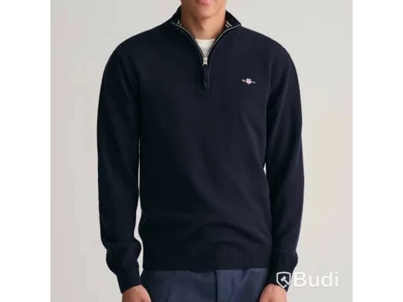 Tröja Gant, superfine lambswool half zip, stl. XL, herr