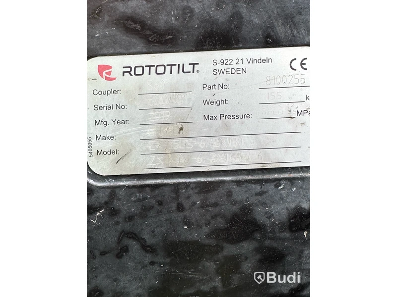 Hitachi ZX140W-6 Grävmaskin (2019) med Rototilt