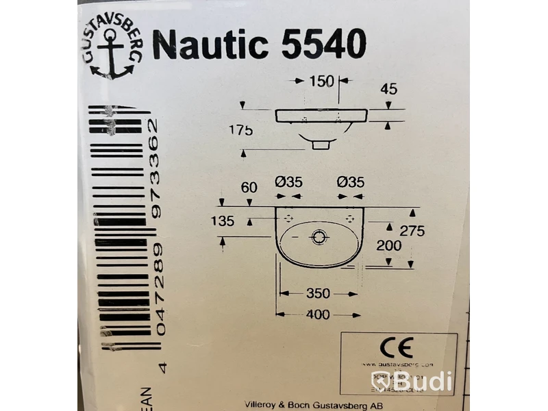 Tvättställ Gustavsberg, Nautic 5540