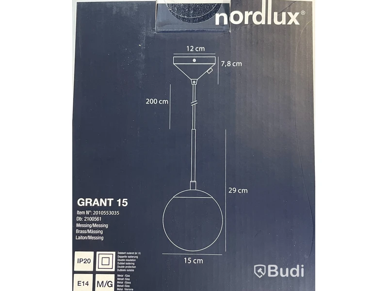 2 st. Lampor, Nordlux Grant 15