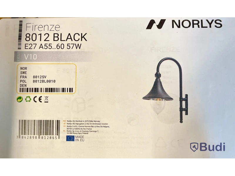 Lampa Norlys, Firenze 8012 Black