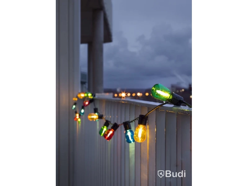 Ljusslinga Konst smide, E14 40 färg ovala LED