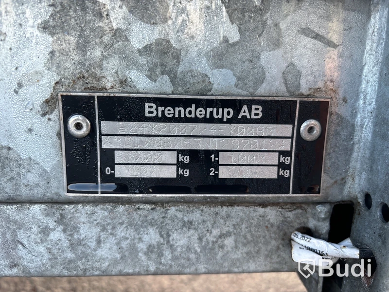 Bromsad släpvagn med kåpa Brenderup LV1000 - 2022