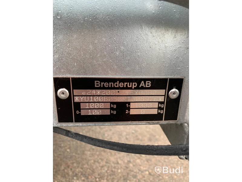 Bromsad grindvagn Brenderup D1000 - 2024