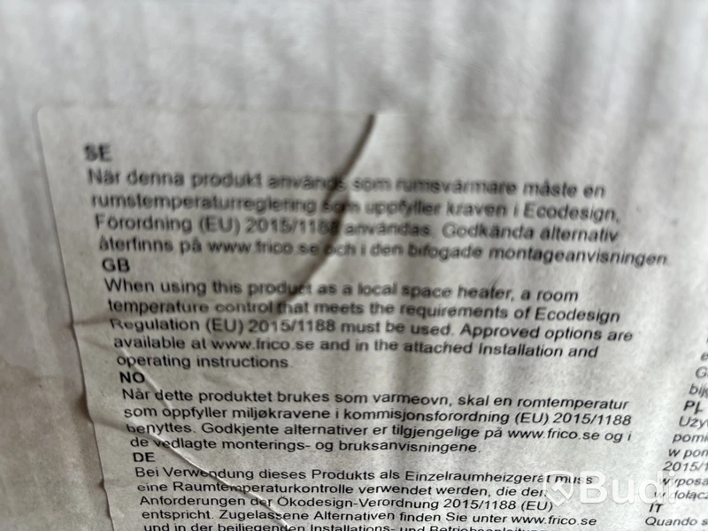 2 st värmefläktar, Frico
