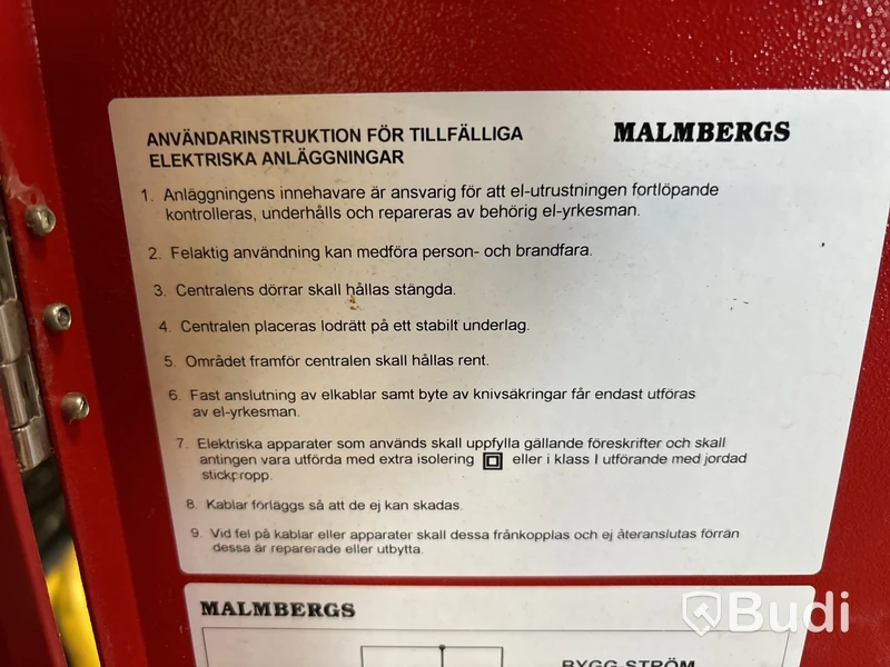 Huvudcentral Malmbergs Bygg-Ström