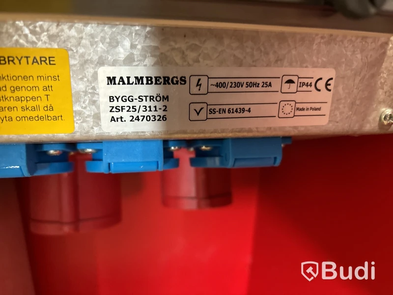 Huvudcentral Malmbergs Bygg-Ström
