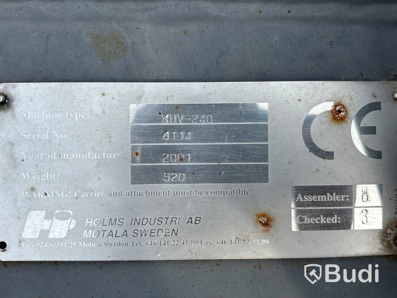 Hydraulisk vikplog Holms KHV-240 | Trima/SMS