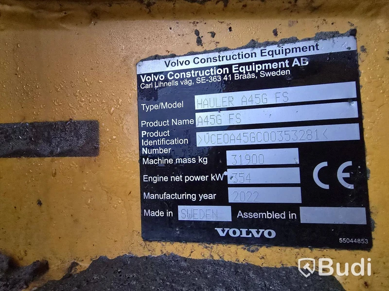 Dumper Volvo A45G FS