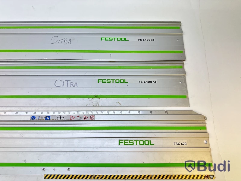 4 st. Styrskenor Festool, olika modeller