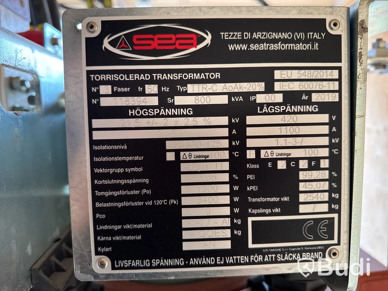 Transformator SEA TTR-C Aoak -20% -2019