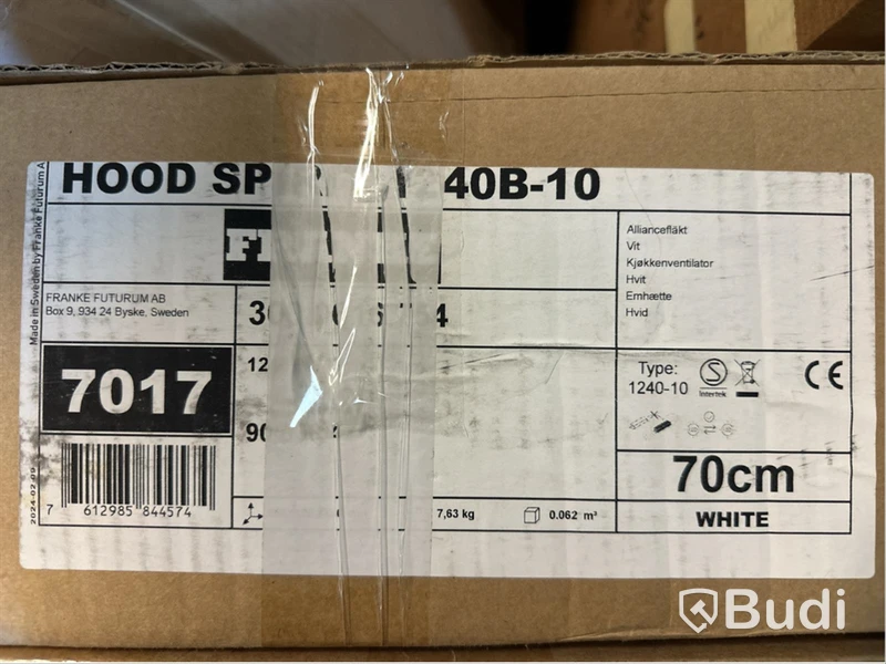 Alliancefläkt, Franke Spirit Alliance 1240B-10, 70cm, vit