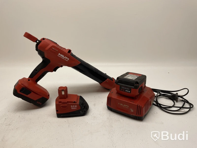 Injekteringspistol, 3 st. Batterier samt laddare, Hilti