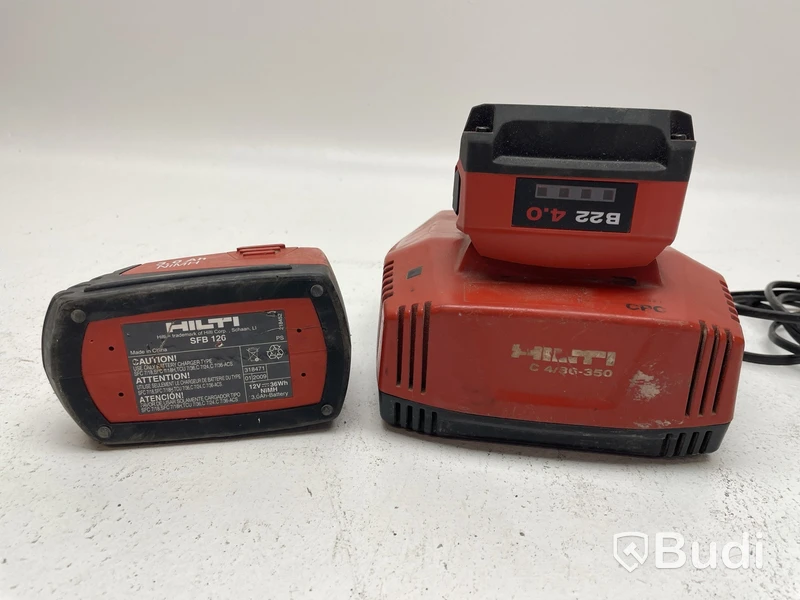 Injekteringspistol, 3 st. Batterier samt laddare, Hilti