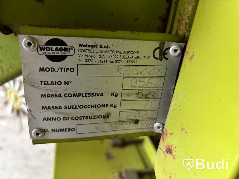 Småbalspress med inplastare Wolagri R500