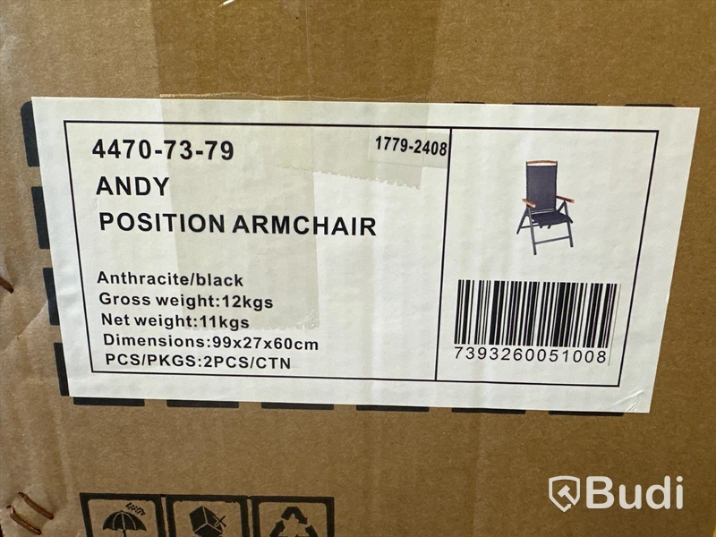 5 st. Positionsstolar - Andy Brafab, nya i kartong.